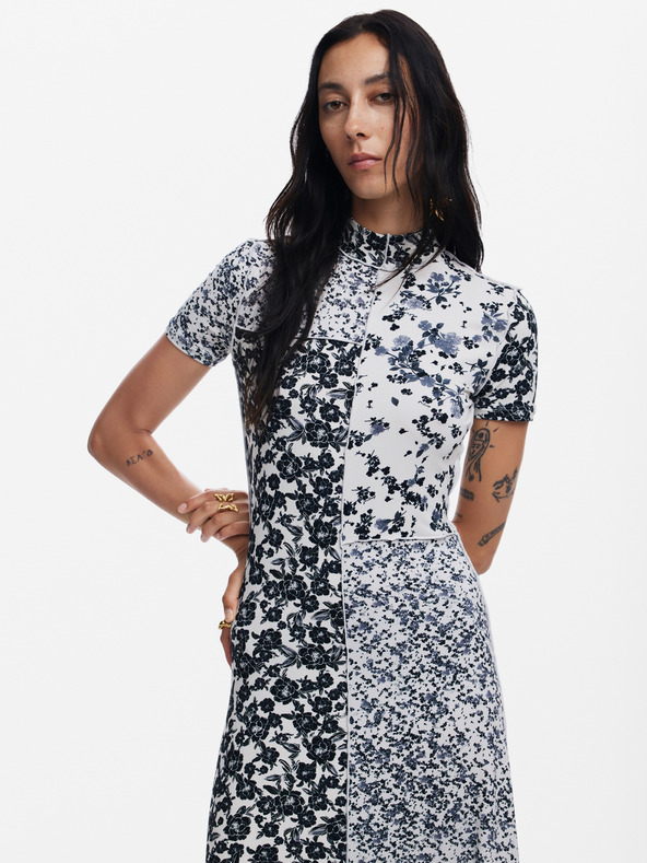 Desigual Patchsi Dresses Blanco