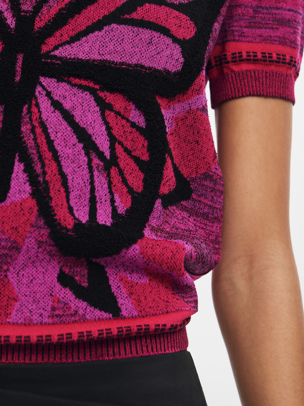 Desigual Butterfly T-shirt Rosa