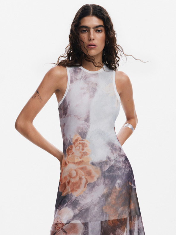 Desigual Arena Dresses Blanco