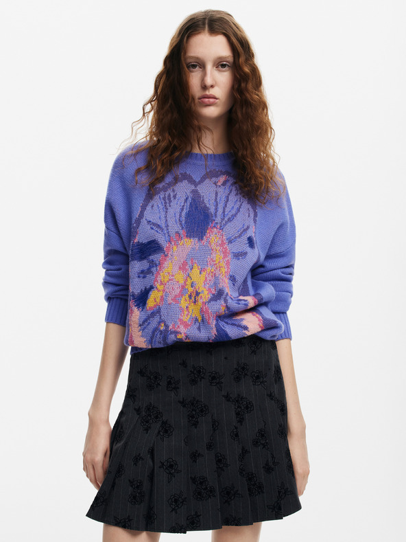 Desigual Pensee Lacroix Sweater Violeta