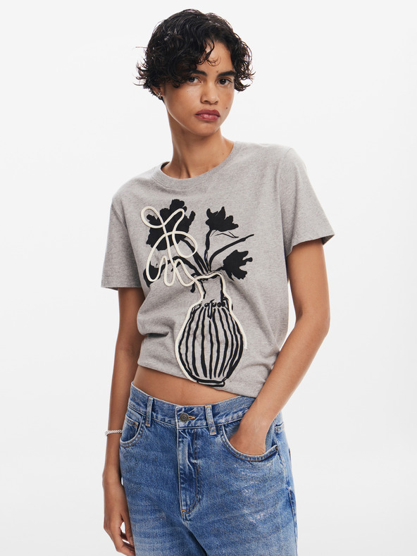 Desigual Shadow T-shirt Gris