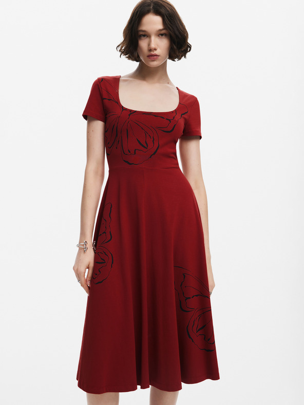 Desigual Raleigh Dresses Rojo