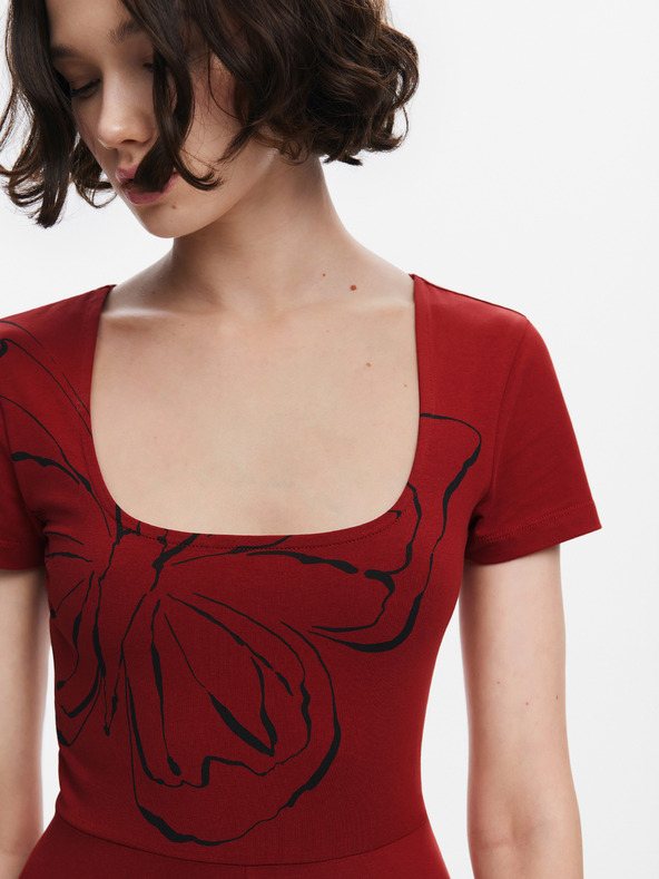 Desigual Raleigh Dresses Rojo