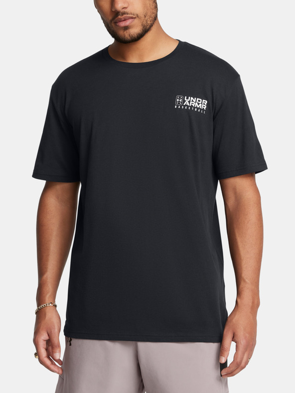 Under Armour UA Bball Logo Court SS T-shirt Negro