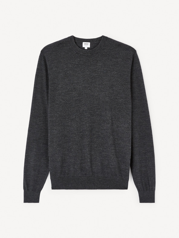 Celio Semerirond Merino Sweater Gris