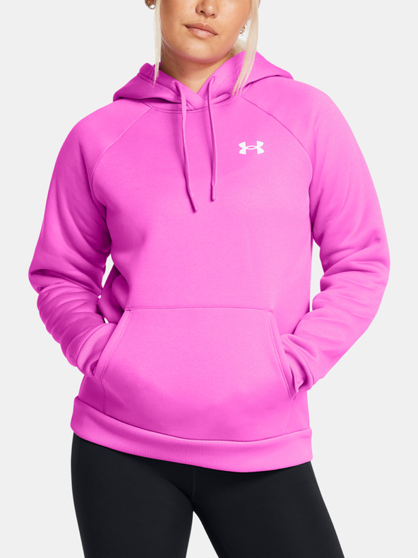 Under Armour UA Armour Fleece Hoodie Sweatshirt Violeta