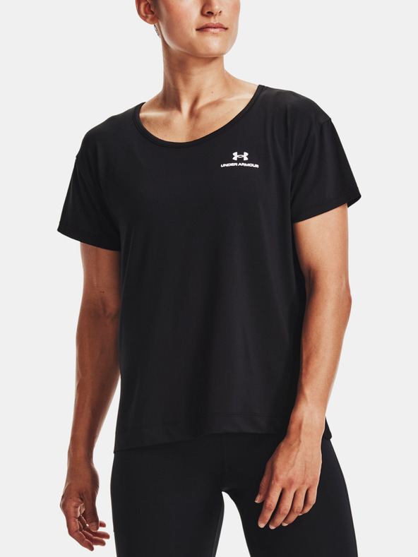 Under Armour Rush Energy Core SS T-shirt Negro