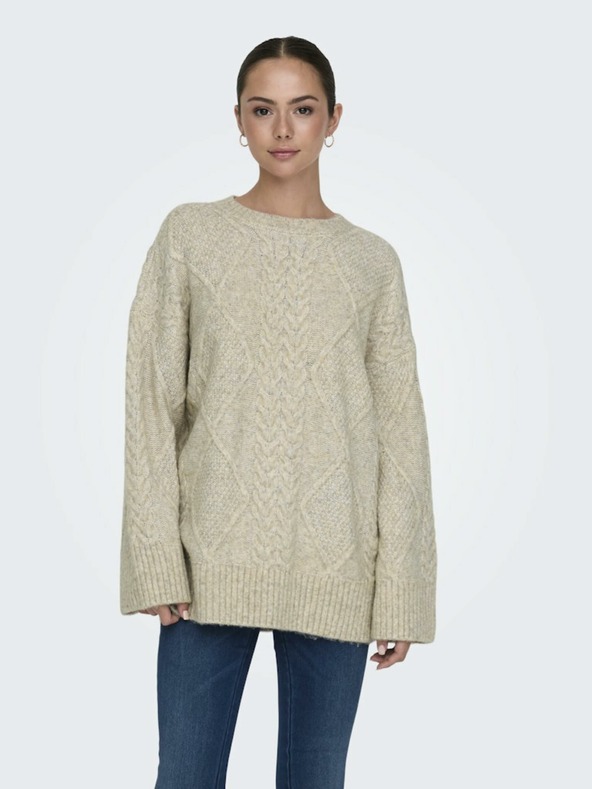 Jacqueline De Yong Silja Sweater Beis