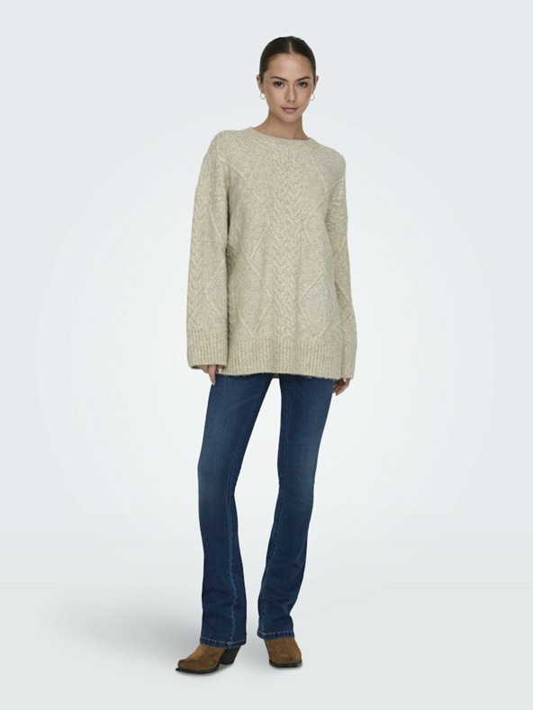 Jacqueline De Yong Silja Sweater Beis