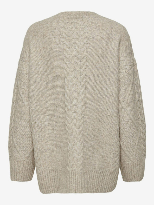 Jacqueline De Yong Silja Sweater Beis