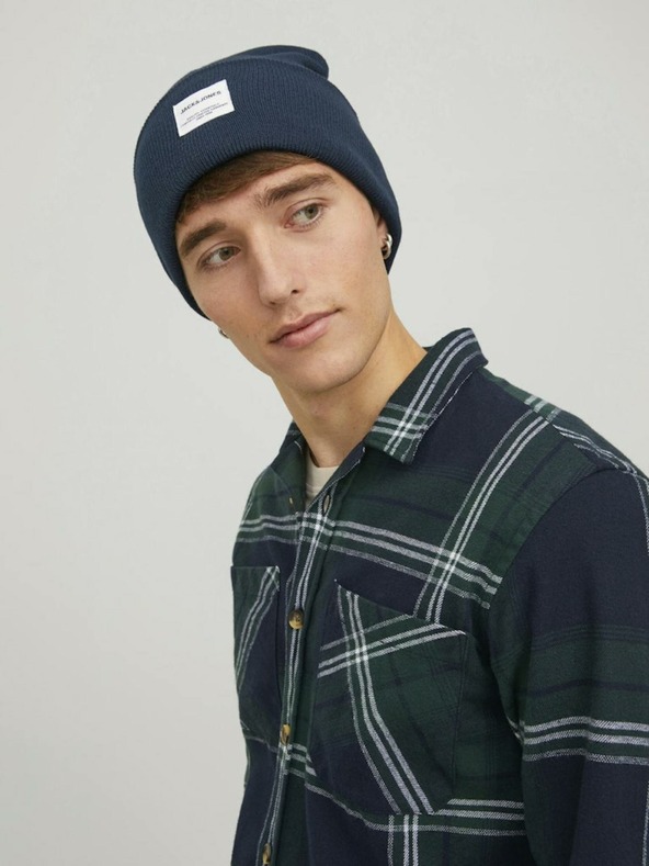 Jack & Jones Long Beanie Azul