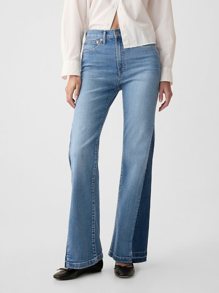 GAP 70s flare High Rise Patched Jeans