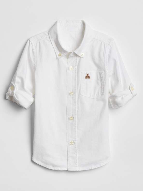 GAP Oxford Kids Shirt Blanco