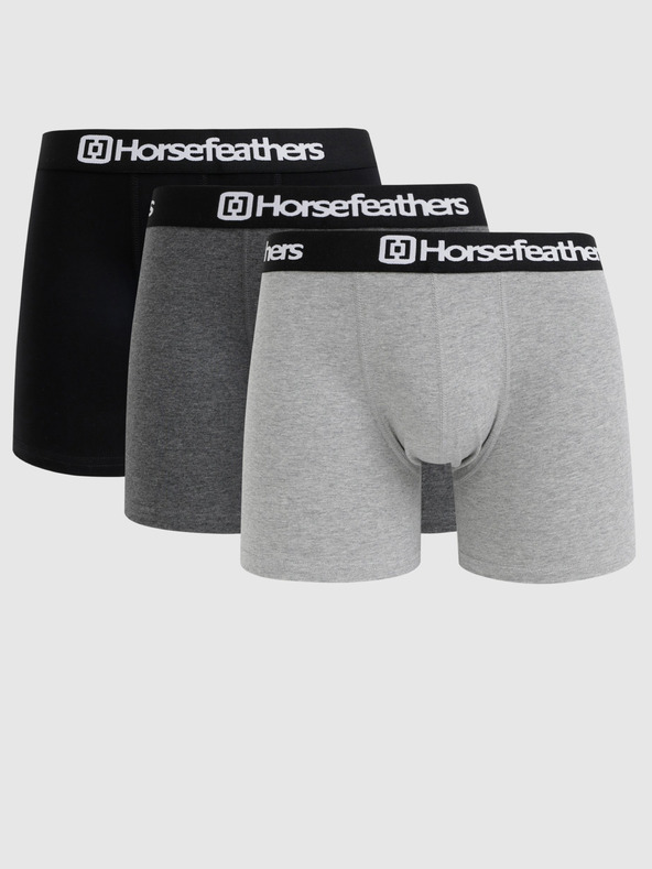 Horsefeathers Dynasty Boxerky 3 ks Šedá