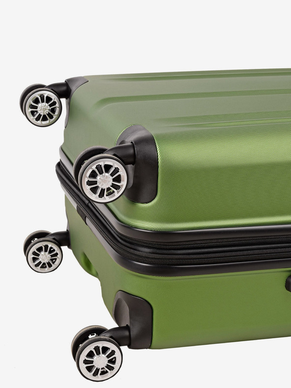 Travelite City 4w S,M,L Green Suitcase Verde