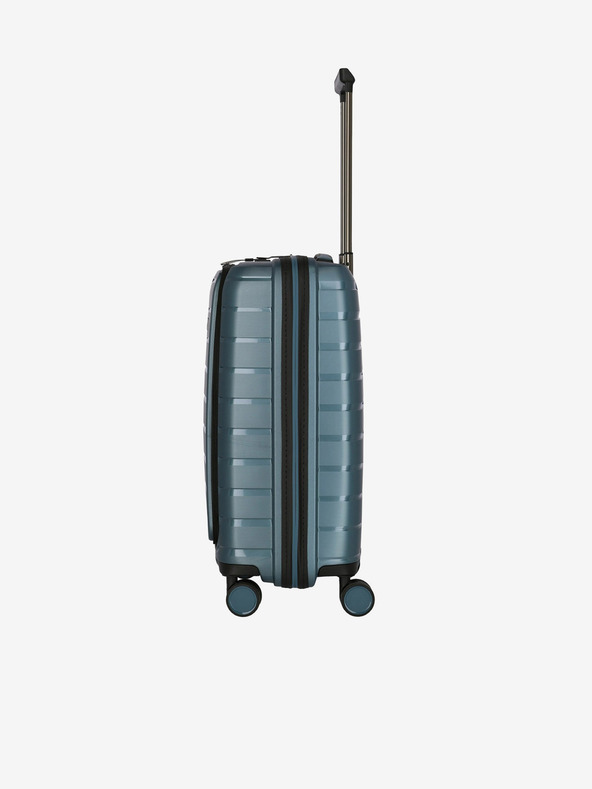 Travelite Air Base 4w S Front Pocket Ice Blue Suitcase Azul