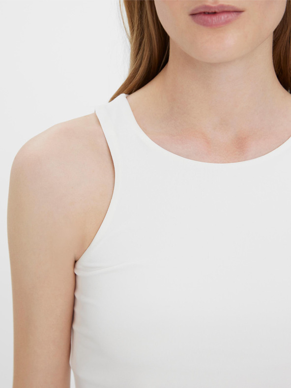 Vero Moda Camiseta De Tirantes Blanco