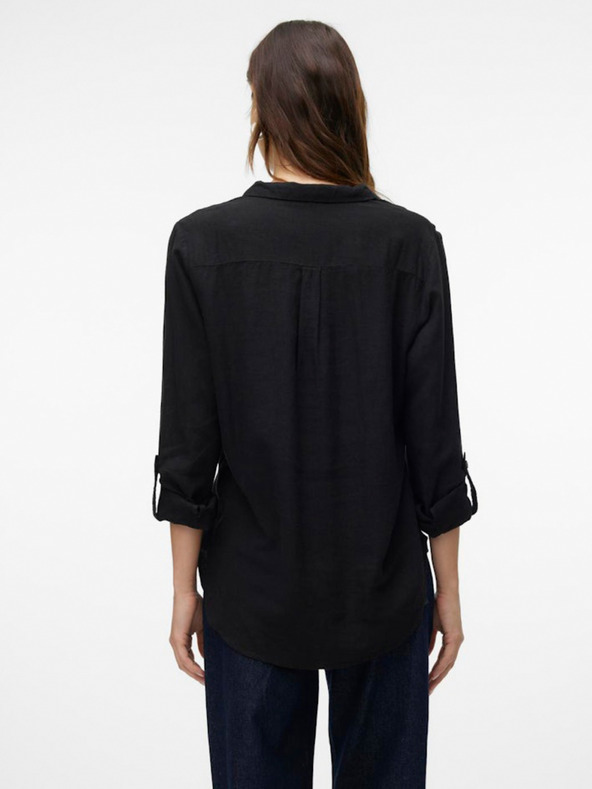 Vero Moda Linn Bumpy Blouse Negro