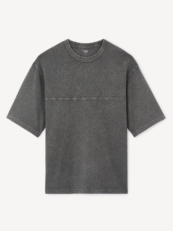 Celio Jedrift T-shirt Gris