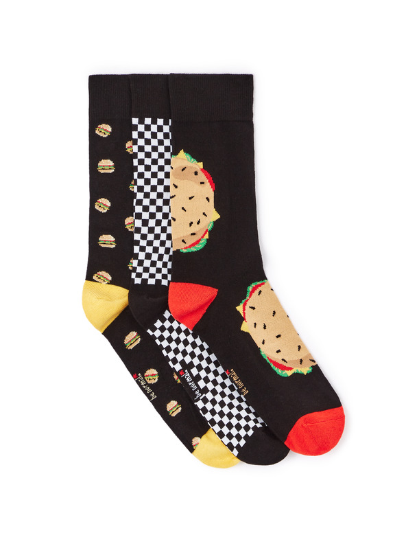 Celio Burger Set Of 3 Pairs Of Socks Negro