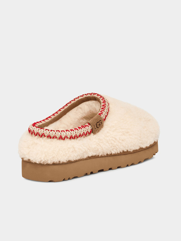 UGG Tasman Maxi Curly Pantofle Bílá