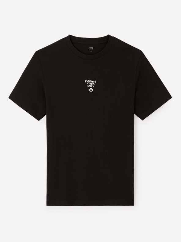 Celio Jeword T-shirt Negro