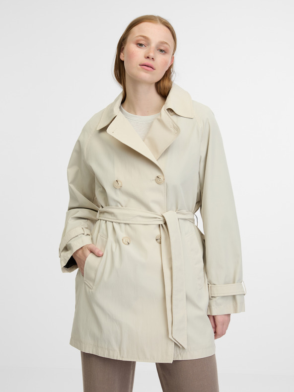 Geox Ilde Trench Coat Blanco