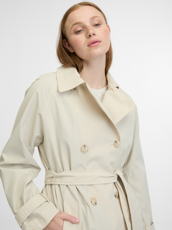 Geox Ilde Trench Coat Blanco