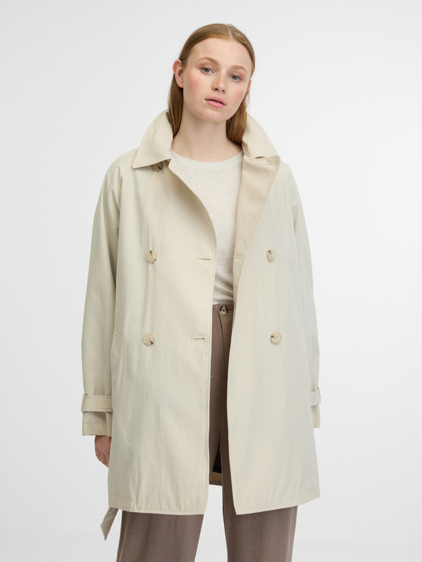 Geox Ilde Trench Coat Blanco