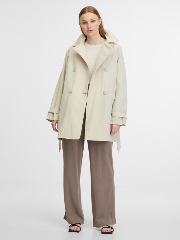 Geox Ilde Trench Coat Blanco