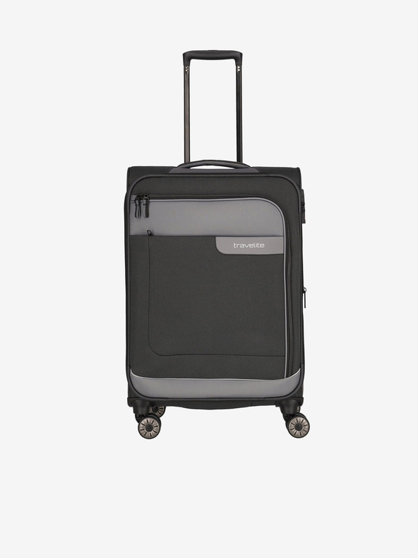 Travelite Viia 4w M Anthracite Suitcase Gris