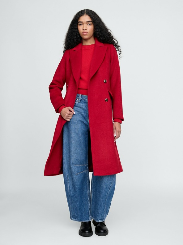 GAP Chesterfield Coat Rojo