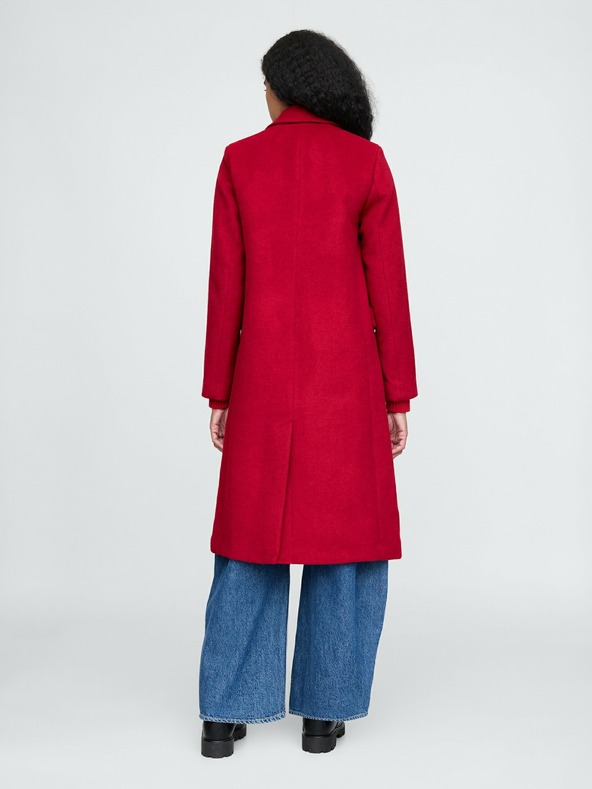 GAP Chesterfield Coat Rojo