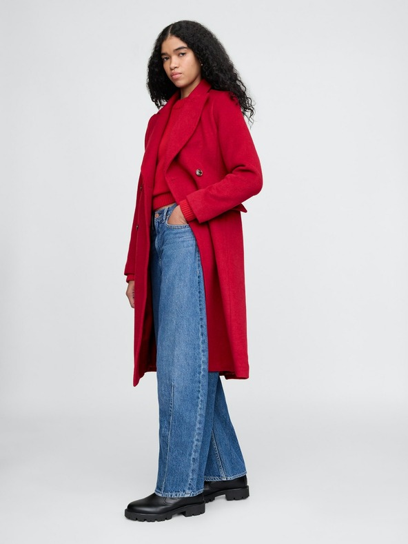 GAP Chesterfield Coat Rojo