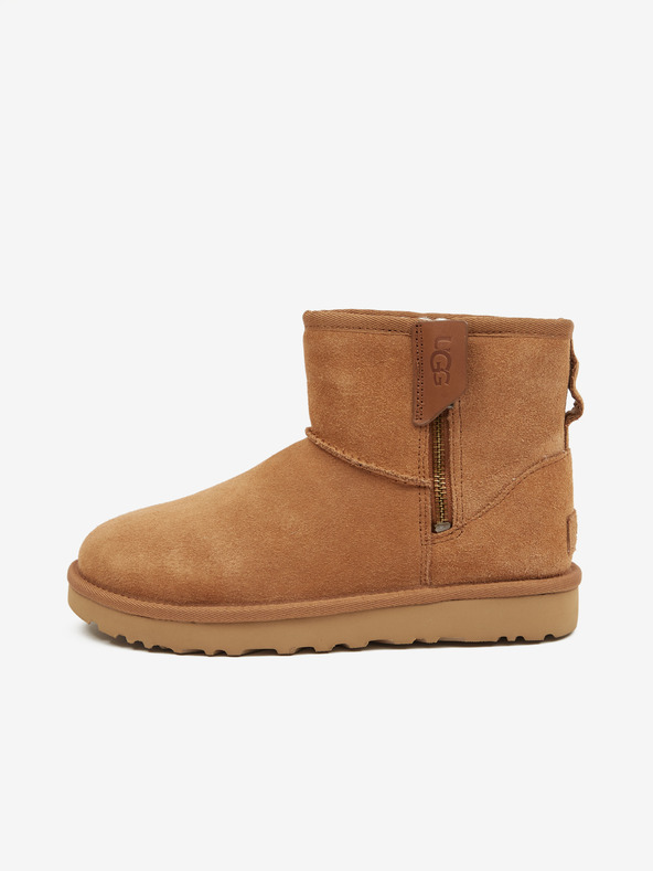 UGG Classic Mini Bailey Zip Sněhule Hnědá