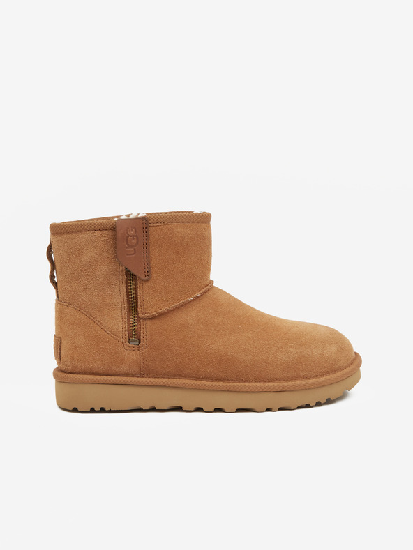 UGG Classic Mini Bailey Zip Sněhule Hnědá