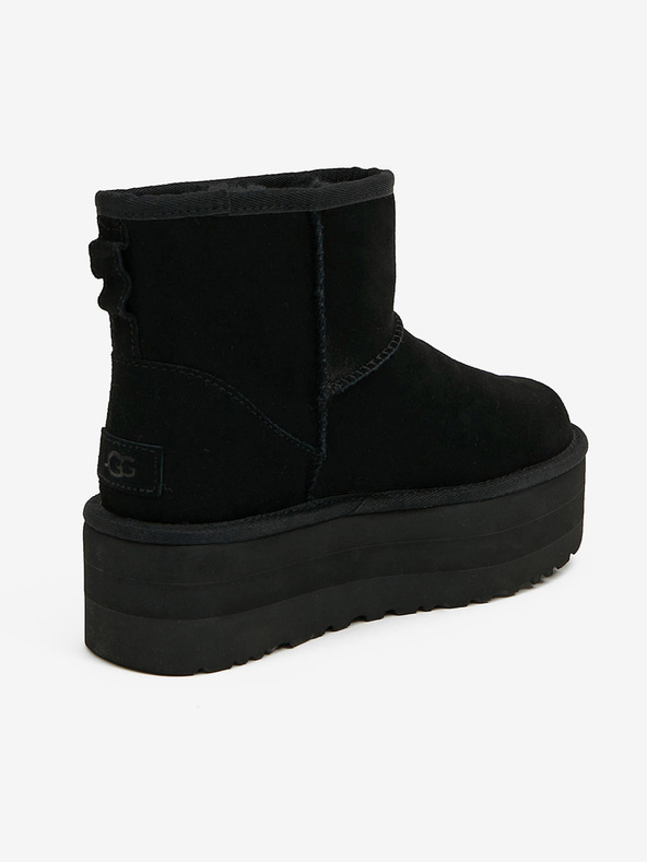 UGG Classic Mini Platform Kotníková obuv Černá