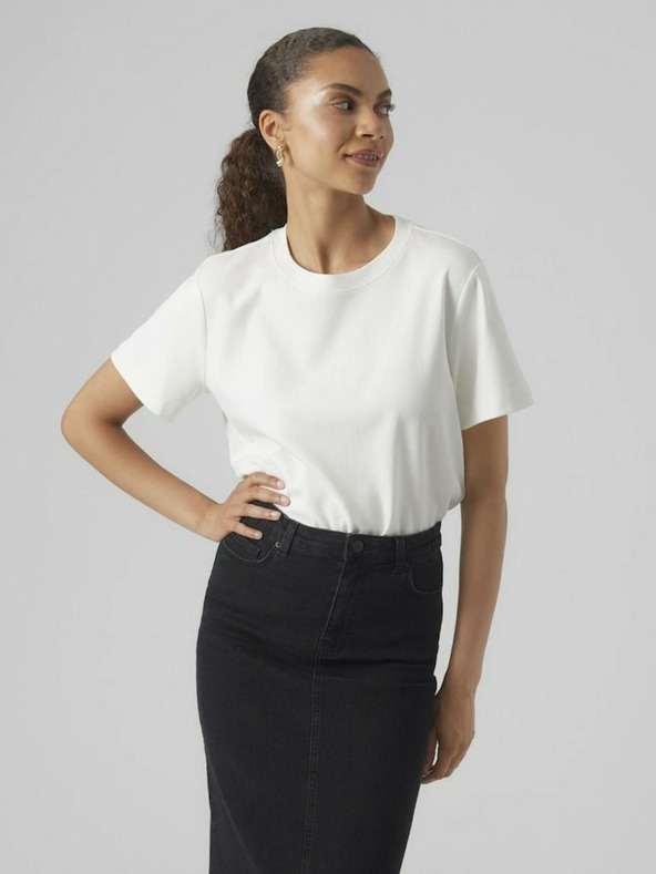 Vero Moda Naima T-shirt Blanco