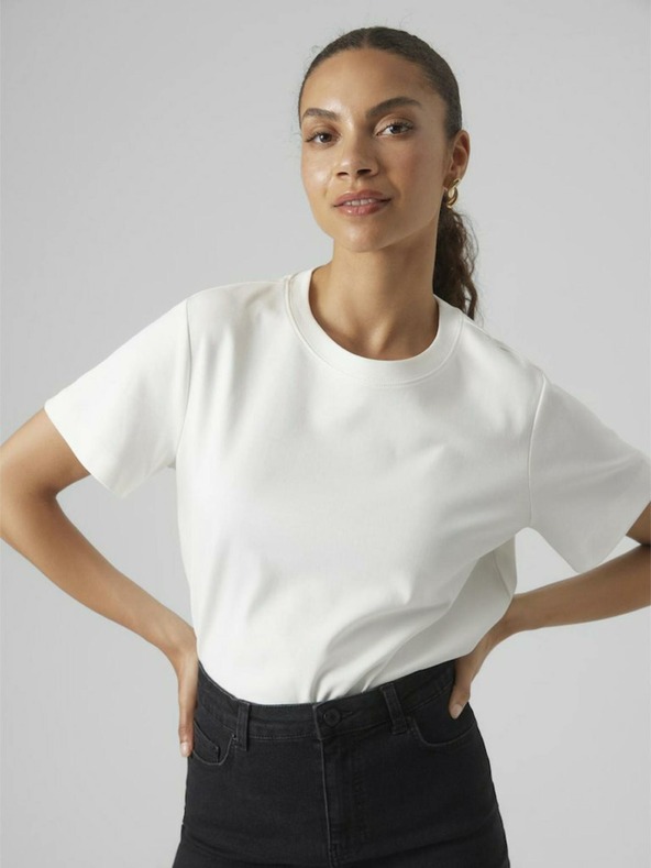 Vero Moda Naima T-shirt Blanco