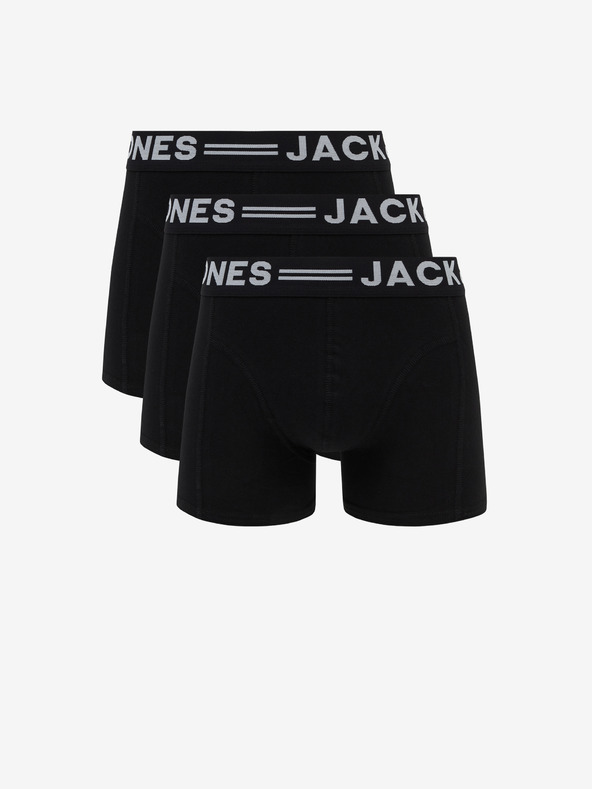 Jack & Jones Sense Boxers 3 Piece Negro