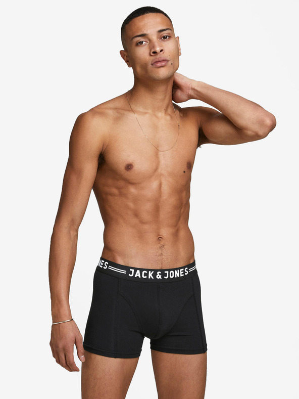 Jack & Jones Sense Boxers 3 Piece Negro