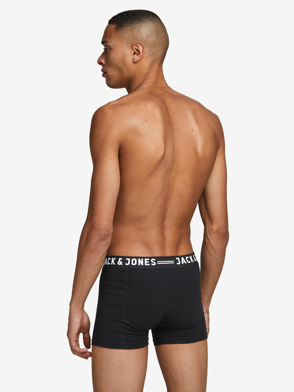 Jack & Jones Sense Boxers 3 Piece Negro