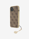 Guess 4G Charm Zadní Kryt pro iPhone 13 Brown Obal na telefon