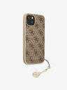 Guess 4G Charm Zadní Kryt pro iPhone 13 Brown Obal na telefon