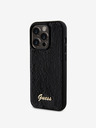 Guess Sequin Script Logo Zadní Kryt pro iPhone 14 Pro Max Black Obal na telefon