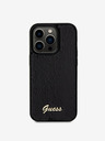 Guess Sequin Script Logo Zadní Kryt pro iPhone 14 Pro Max Black Obal na telefon