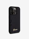 Guess Sequin Script Logo Zadní Kryt pro iPhone 14 Pro Max Black Obal na telefon