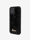 Guess Sequin Script Logo Zadní Kryt pro iPhone 12/12 Pro Black Obal na telefon