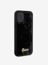 Guess Sequin Script Logo Zadní Kryt pro iPhone 12/12 Pro Black Obal na telefon