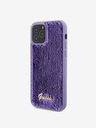 Guess Sequin Script Logo Zadní Kryt pro iPhone 12/12 Pro Purple Obal na telefon